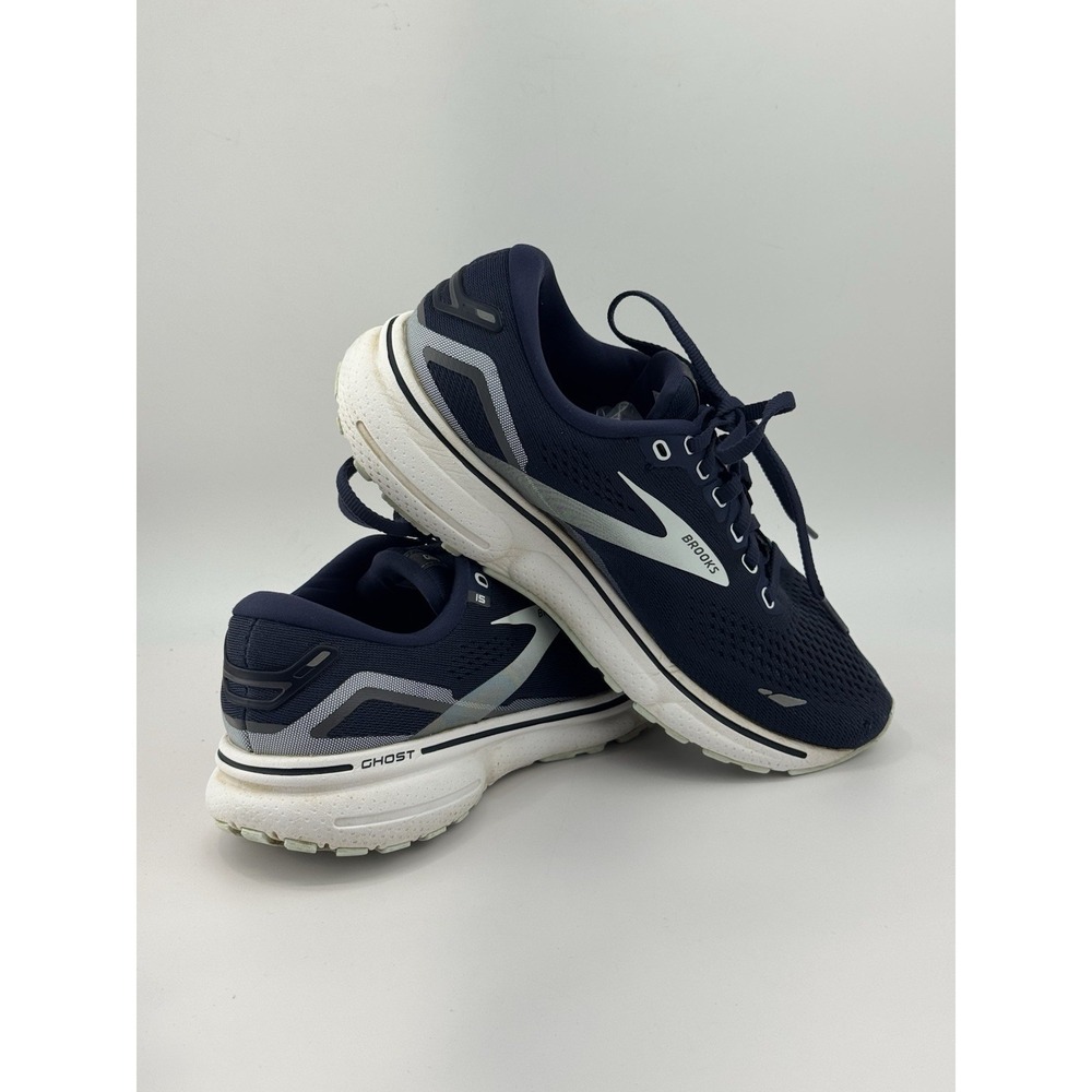 Brooks Womens Ghost 15 1203801B450 Blue White Running Shoes Sneakers Size 7.5 - Picture 6 of 8